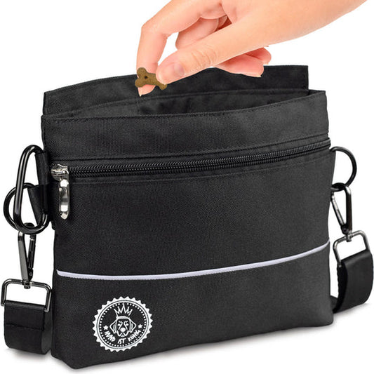 Hund ist König Leckerlibeutel/-tasche mit Magnetverschluß