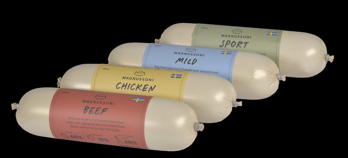 Magnussons Nassfutter MIX 12 x 650 g Würste