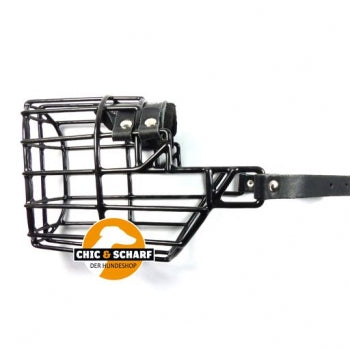 CHOPO Drahtmaulkorb schwarz Airedale Rüde