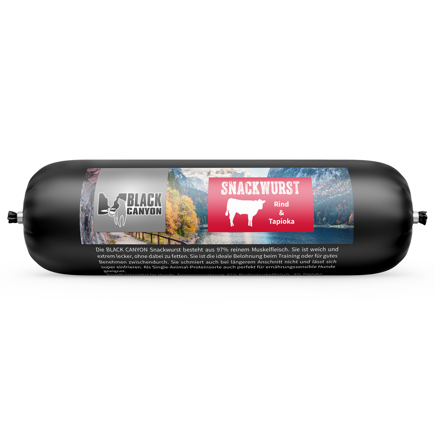 Black Canyon Snackwurst Single-Protein Lamm, Ziege, Truthahn, Rind