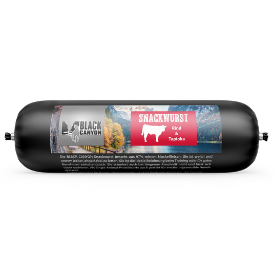 Black Canyon Snackwurst Single-Protein Lamm, Ziege, Truthahn, Rind