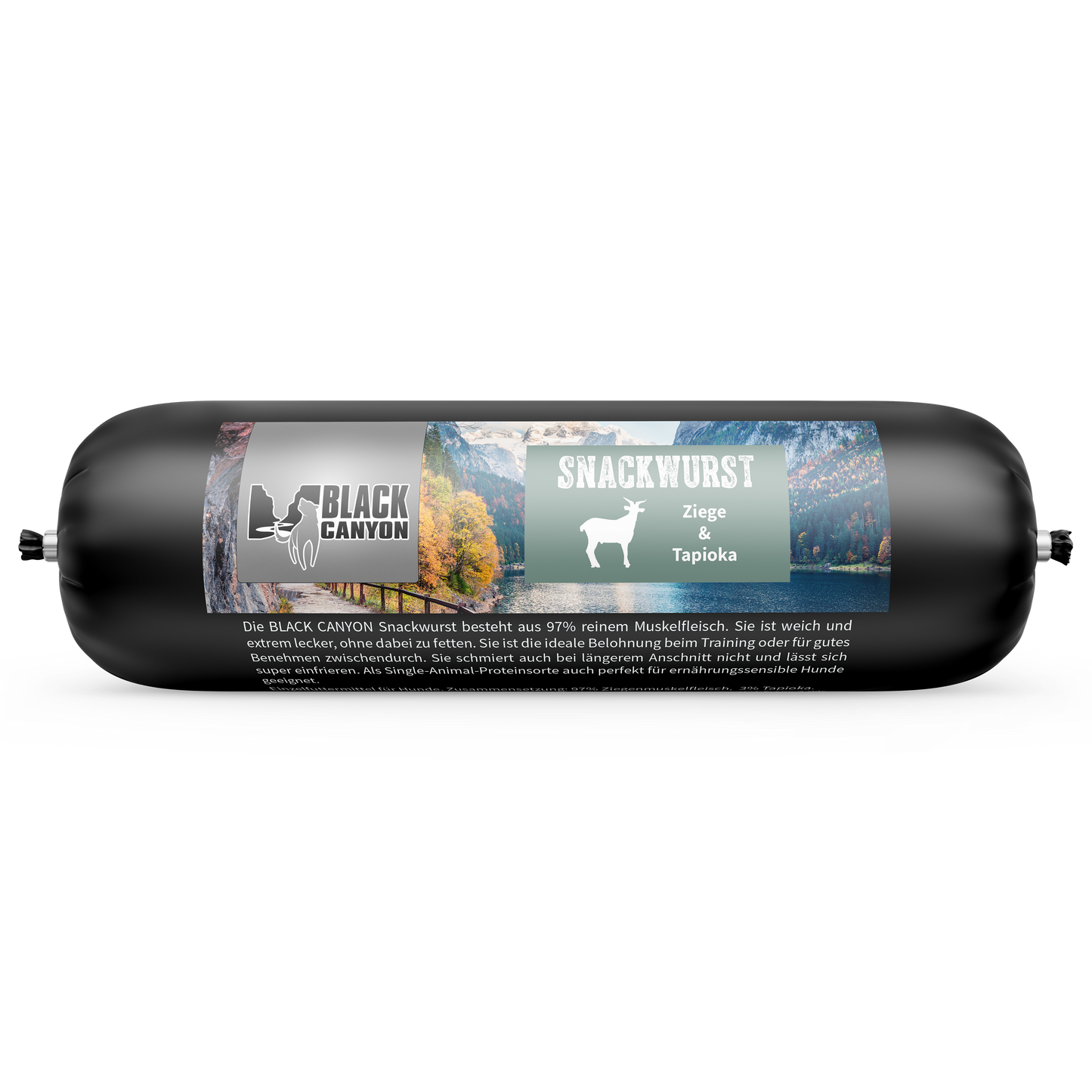 Black Canyon Snackwurst Single-Protein Lamm, Ziege, Truthahn, Rind