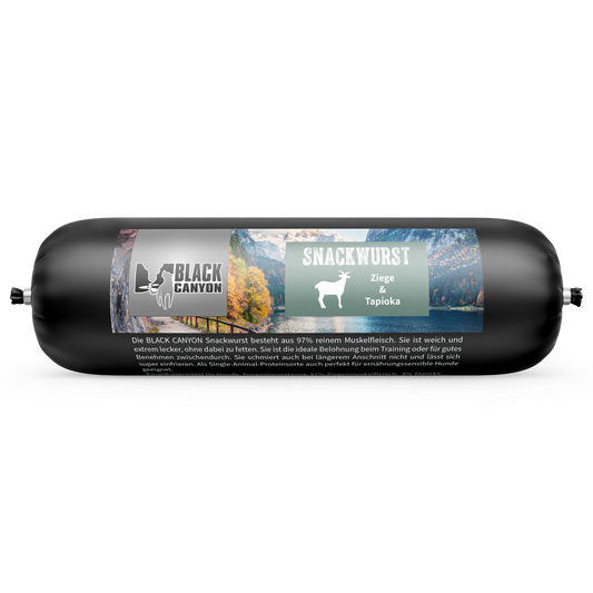 Black Canyon Snackwurst Single-Protein Lamm, Ziege, Truthahn, Rind