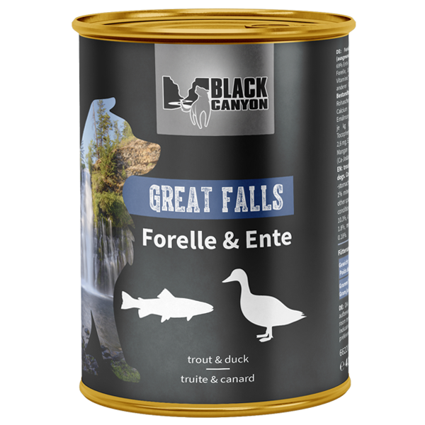 BLACK CANYON Forelle & Ente GREAT FALLS Nassfutter