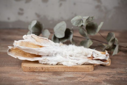 Paul und Paulina Kaninchenohren mit Fell 500 Gramm