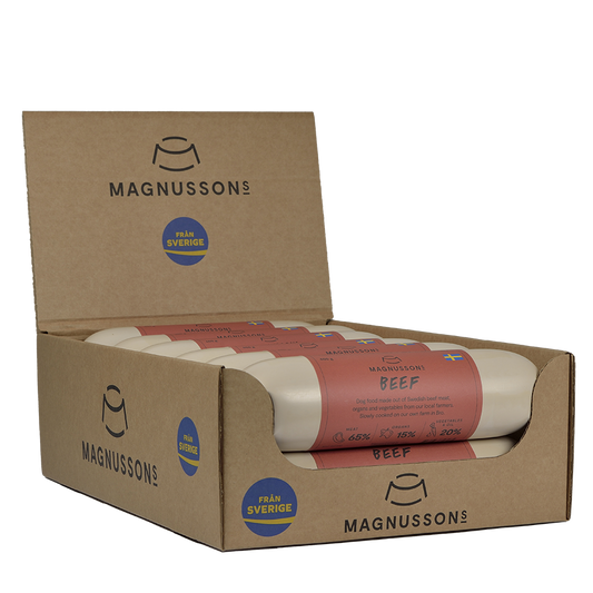 Magnussons Nassfutter BEEF 12 x 650 g Würste