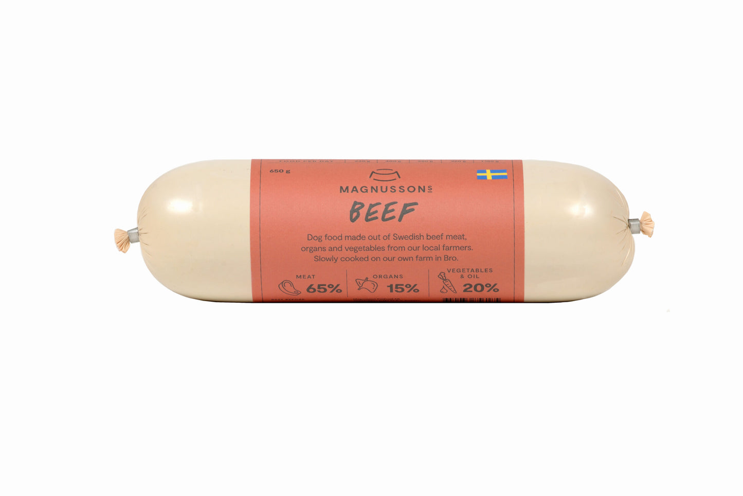 Magnussons Nassfutter BEEF 12 x 650 g Würste