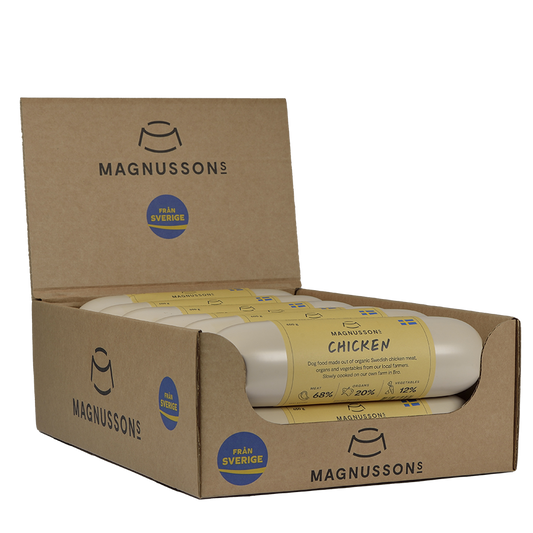 Magnussons Nassfutter BIO-Hühnchen 12 x 650 g Würste