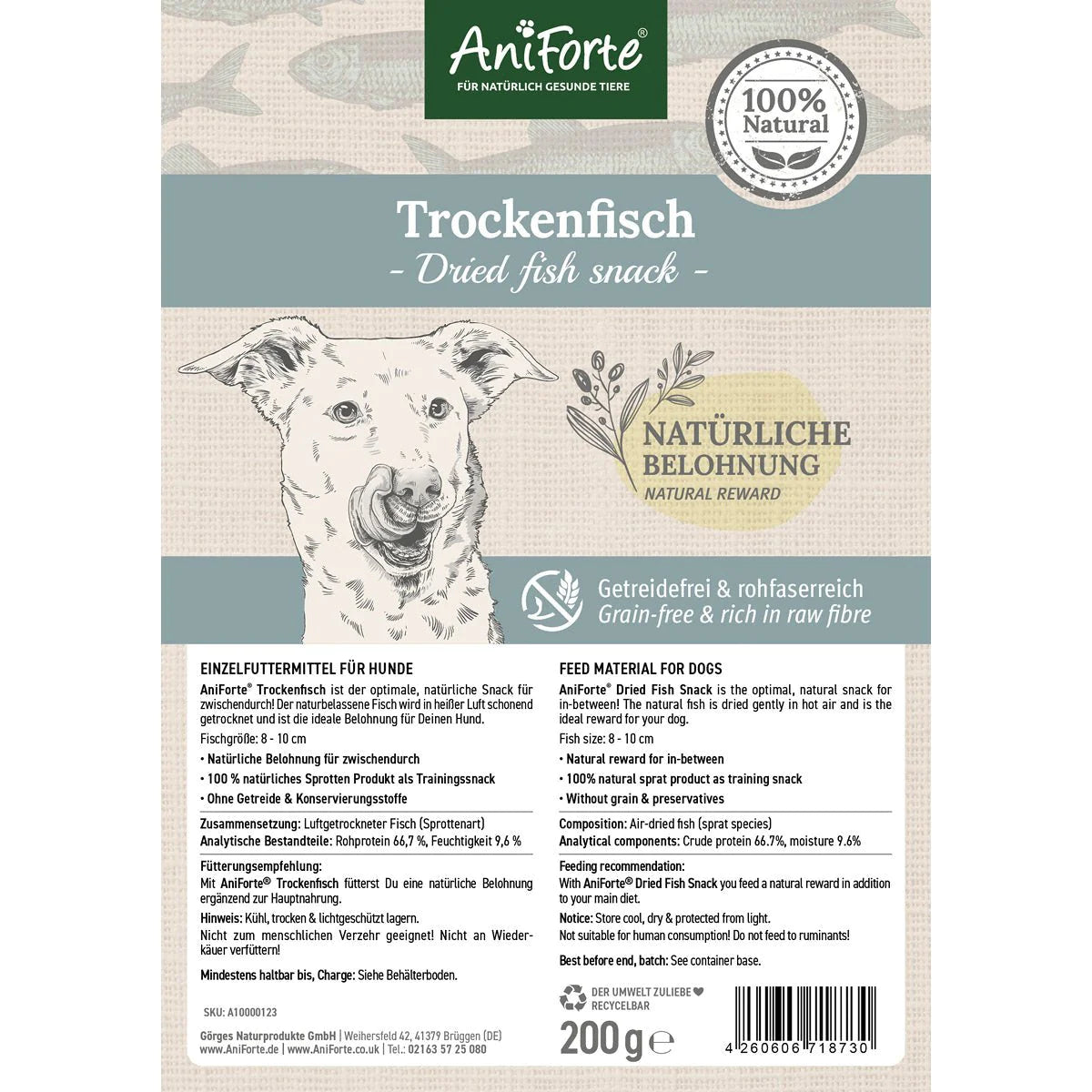 Aniforte Trockenfisch 200 Gr.