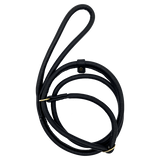 Romneys Soft-Leder Moxonleine, schwarz, 1,20 m
